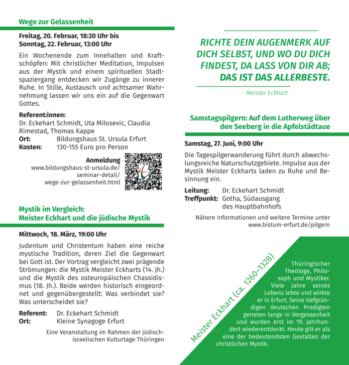 Veranstaltungsübersicht, Seite 2