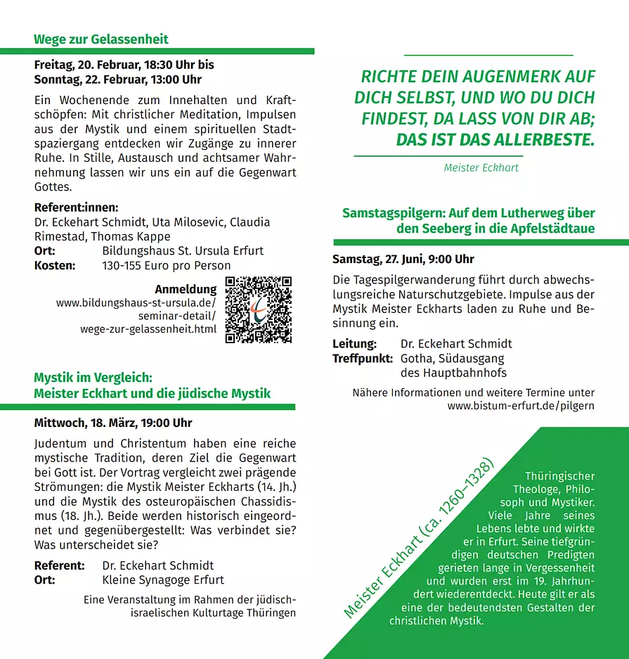 Veranstaltungsübersicht, Seite 2