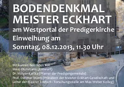 Plakat zur Einweihung