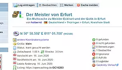Screenshot opencaching.de